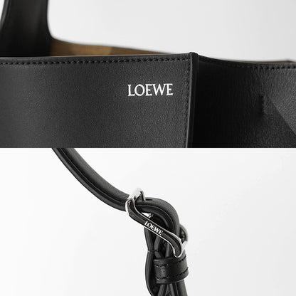 【SUMMER FINAL SALE】 LOEWE レディース ショルダーバッグ BILBAO BUCKET MEDIUM AWRAWRPX01 BLACK ブラック 1100