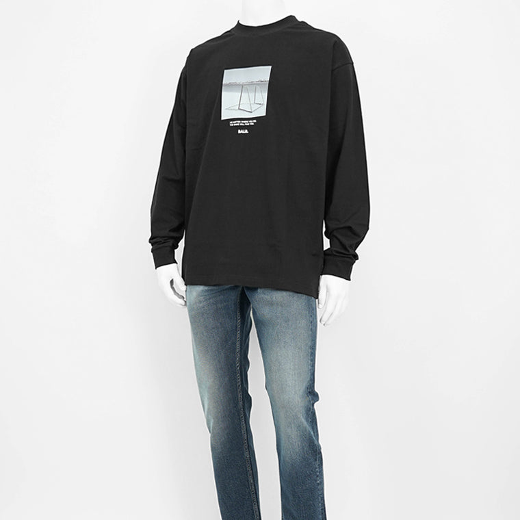 BALR. メンズ 長袖Tシャツ GOAL BOX FIT LONG SLEEVE T SHIRT B1111 1061 ブラック JET BLACK