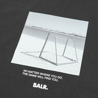 BALR. メンズ 長袖Tシャツ GOAL BOX FIT LONG SLEEVE T SHIRT B1111 1061 ブラック JET BLACK