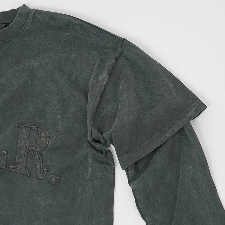 BALR. メンズ 長袖Tシャツ URBAN WASHED LONGSLEEVE B1111 1066 ウォッシュグレー VOLCANIC GREY