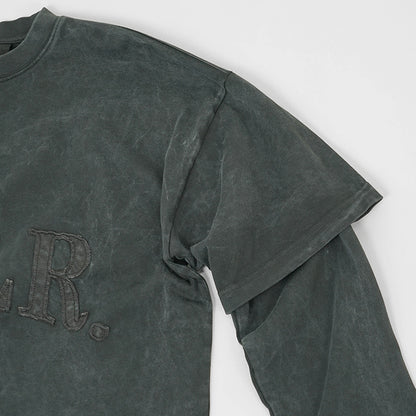BALR. メンズ 長袖Tシャツ URBAN WASHED LONGSLEEVE B1111 1066 ウォッシュグレー VOLCANIC GREY