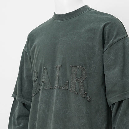 BALR. メンズ 長袖Tシャツ URBAN WASHED LONGSLEEVE B1111 1066 ウォッシュグレー VOLCANIC GREY