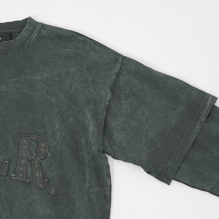 BALR. メンズ 長袖Tシャツ URBAN WASHED LONGSLEEVE B1111 1066 ウォッシュグレー VOLCANIC GREY