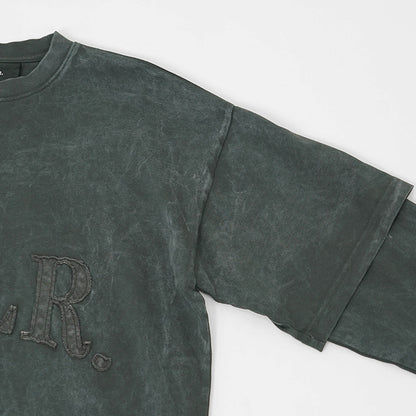 BALR. メンズ 長袖Tシャツ URBAN WASHED LONGSLEEVE B1111 1066 ウォッシュグレー VOLCANIC GREY