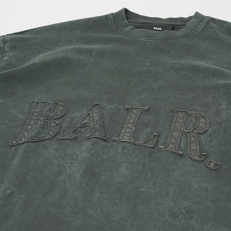 BALR. メンズ 長袖Tシャツ URBAN WASHED LONGSLEEVE B1111 1066 ウォッシュグレー VOLCANIC GREY