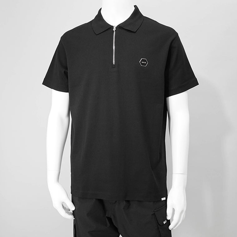 【SUMMER FINAL SALE】 BALR. メンズ ポロシャツ HEX SERIES POLO B1122 1040 ブラック JET BLACK