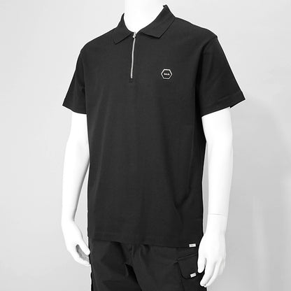 【SUMMER FINAL SALE】 BALR. メンズ ポロシャツ HEX SERIES POLO B1122 1040 ブラック JET BLACK