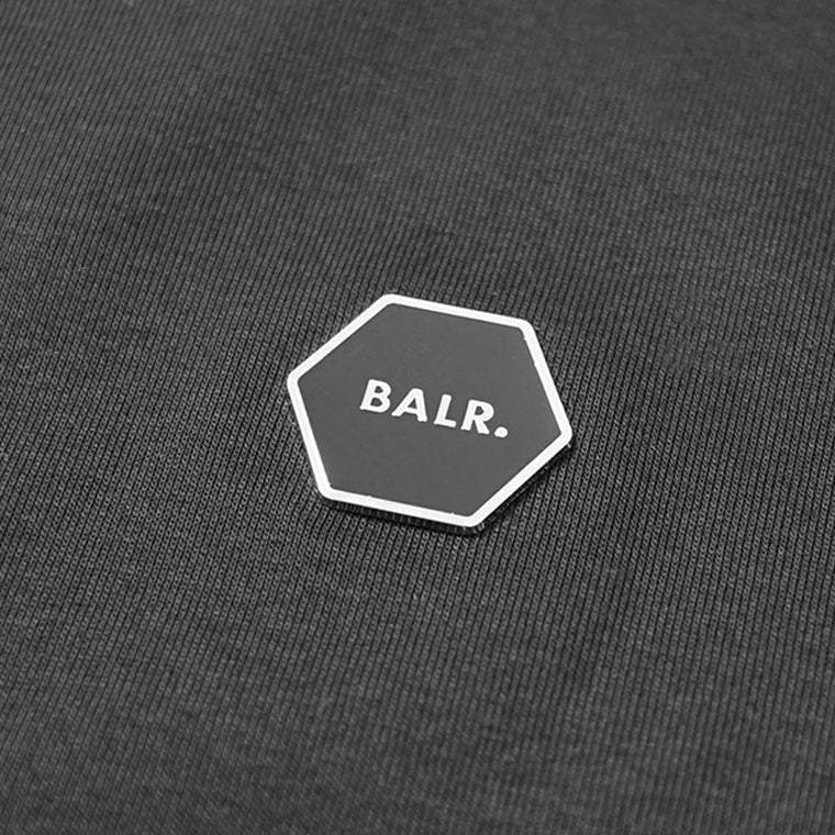 【SUMMER FINAL SALE】 BALR. メンズ ポロシャツ HEX SERIES POLO B1122 1040 ブラック JET BLACK