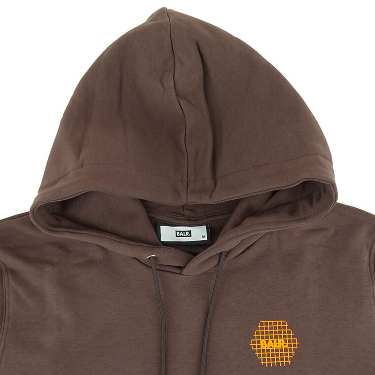 BALR. メンズ パーカー OLAF STRAIGHT H2S GOAL HOODIE B1261 1109 ブラウン JAVA