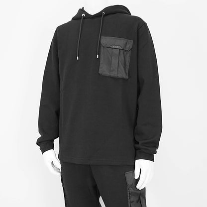 BALR. メンズ パーカー Q CARGO REGULAR FIT HOODIE B1261 1132 ブラック JET BLACK