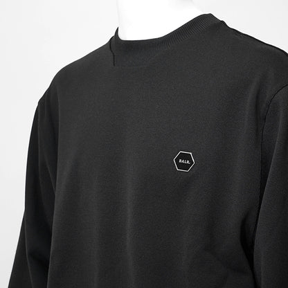 BALR. メンズ スウェットシャツ HEX SERIES BADGE CREWNECK B1262 1105 ブラック JET BLACK
