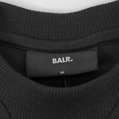 BALR. メンズ スウェットシャツ HEX SERIES BADGE CREWNECK B1262 1105 ブラック JET BLACK