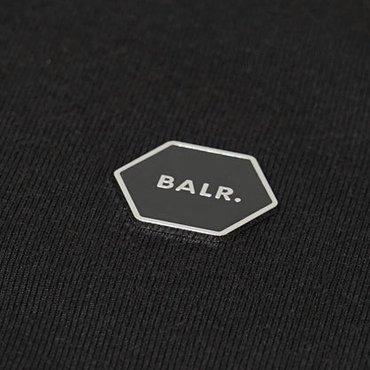 BALR. メンズ スウェットシャツ HEX SERIES BADGE CREWNECK B1262 1105 ブラック JET BLACK