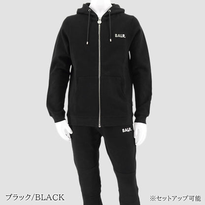 BALR. メンズ ジップアップパーカー Q-series Straight Zip Thru Hoodie B1267 1001 2カラー