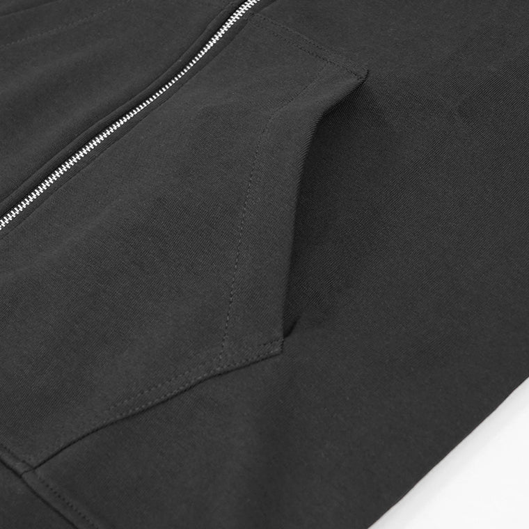 BALR. メンズ ジップアップパーカー Q-SERIES REGULAR FIT ZIP THROUGH HOODIE B1269 1001 ブラック JET BLACK