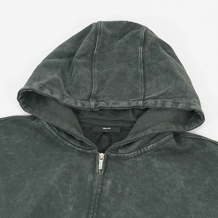BALR. メンズ ジップアップパーカー URBAN WASHED ZIP HOODIE B1269 1009 ウォッシュグレー VOLCANIC GREY