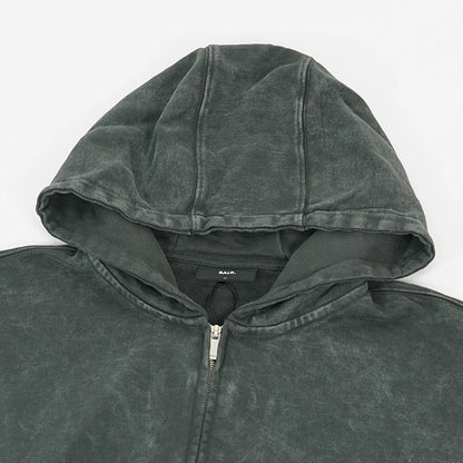 BALR. メンズ ジップアップパーカー URBAN WASHED ZIP HOODIE B1269 1009 ウォッシュグレー VOLCANIC GREY