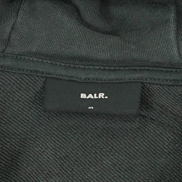 BALR. メンズ ジップアップパーカー URBAN WASHED ZIP HOODIE B1269 1009 ウォッシュグレー VOLCANIC GREY