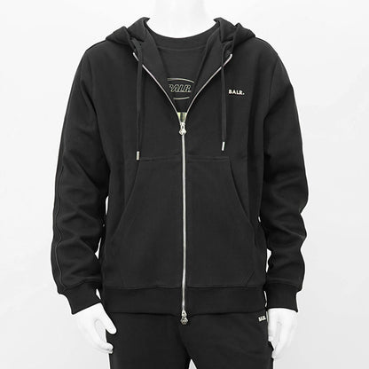 BALR. メンズ ジップアップパーカー Q SERIES ZIP THROUGH HOODIE B1269 1013 ブラック JET BLACK