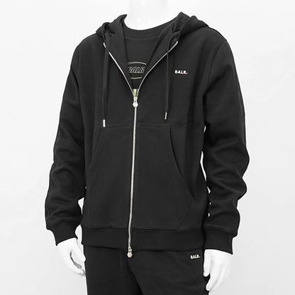 BALR. メンズ ジップアップパーカー Q SERIES ZIP THROUGH HOODIE B1269 1013 ブラック JET BLACK