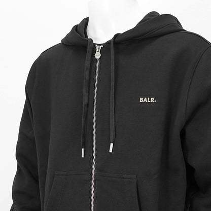 BALR. メンズ ジップアップパーカー Q SERIES ZIP THROUGH HOODIE B1269 1013 ブラック JET BLACK