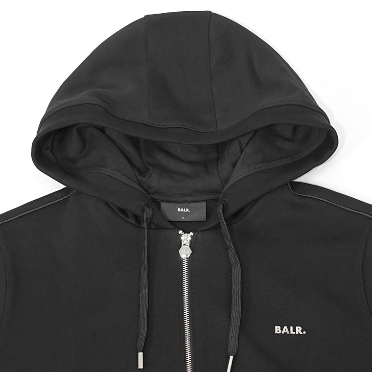 BALR. メンズ ジップアップパーカー Q SERIES ZIP THROUGH HOODIE B1269 1013 ブラック JET BLACK