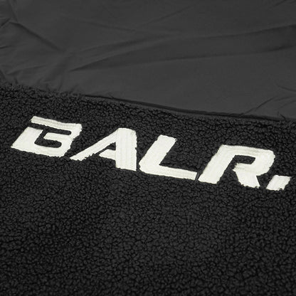 BALR. メンズ ハーフジップボアジャケット THE CLUB REGULAR FIT TEDDY HALF ZIP B126B 1005 ブラック JET BLACK