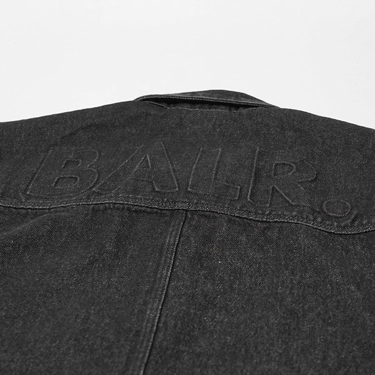 BALR. メンズ デニムジャケット ED DENIM JACKET B1389 1020 ブラック JET BLACK
