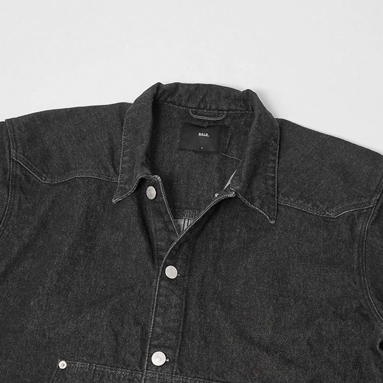 BALR. メンズ デニムジャケット ED DENIM JACKET B1389 1020 ブラック JET BLACK