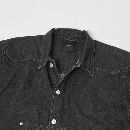 BALR. メンズ デニムジャケット ED DENIM JACKET B1389 1020 ブラック JET BLACK