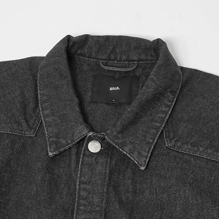 BALR. メンズ デニムジャケット ED DENIM JACKET B1389 1020 ブラック JET BLACK