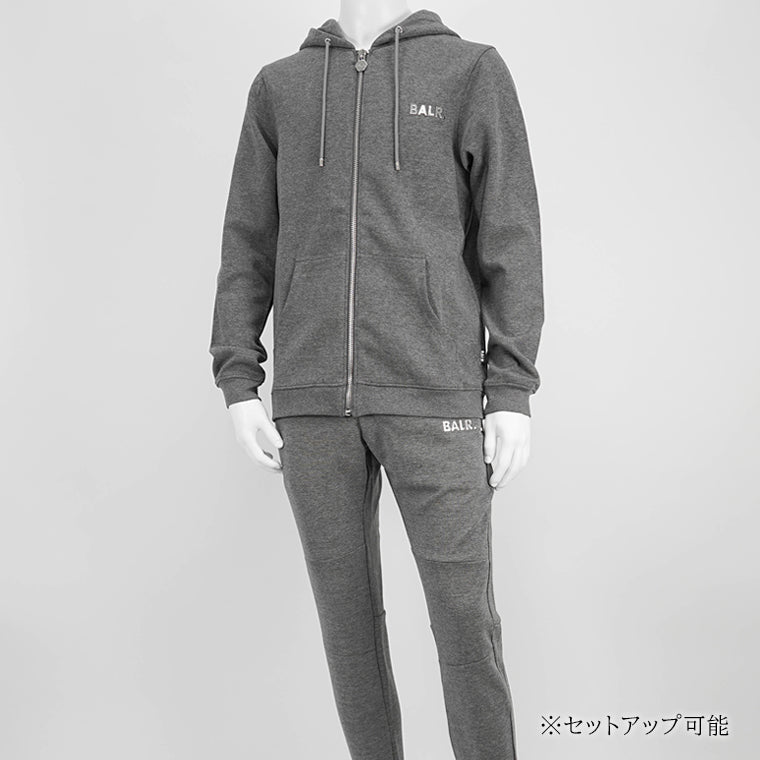 BALR. メンズ ジップアップパーカー Q-series Straight Zip Thru Hoodie B1267 1001 2カラー