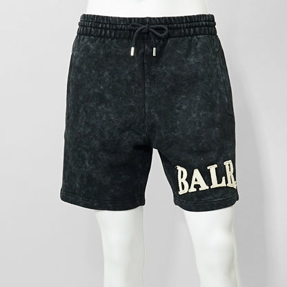BALR. メンズ ショートパンツ URBAN WASHED SWEAT SHORTS B1433 1024 ブラック JET BLACK