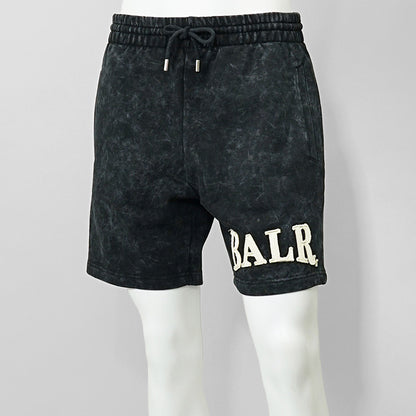 BALR. メンズ ショートパンツ URBAN WASHED SWEAT SHORTS B1433 1024 ブラック JET BLACK