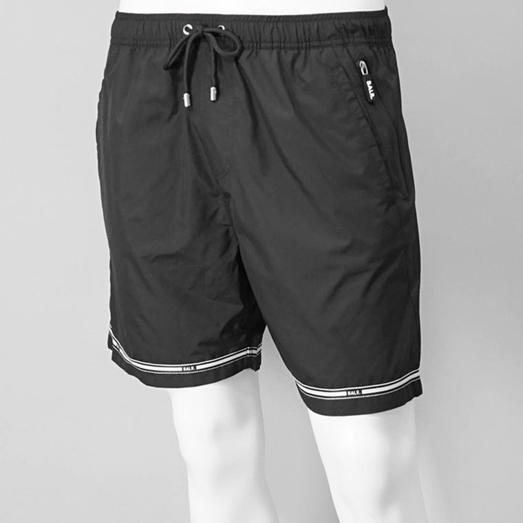 BALR. メンズ ショートパンツ TAPE SWIMSHORTS B1451 1036 ブラック JET BLACK