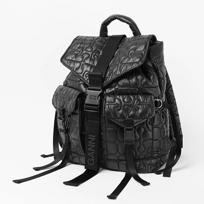 GANNI レディース バックパック RE TECH QUILTED BACKPACK B2080004 BLACK ブラック 099
