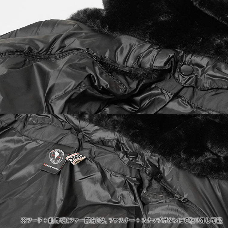 CAPE HORN レディース ダウンジャケット ALVAREZ MATT B2566 BLACK ブラック 500