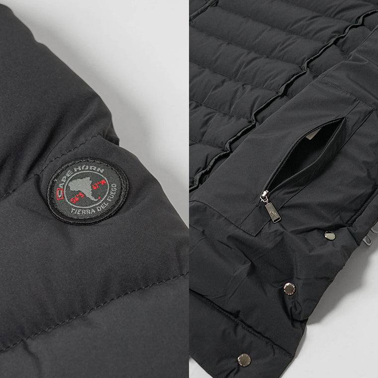 CAPE HORN レディース ダウンコート SANTACRUZ ECOFUR B2572 2カラー