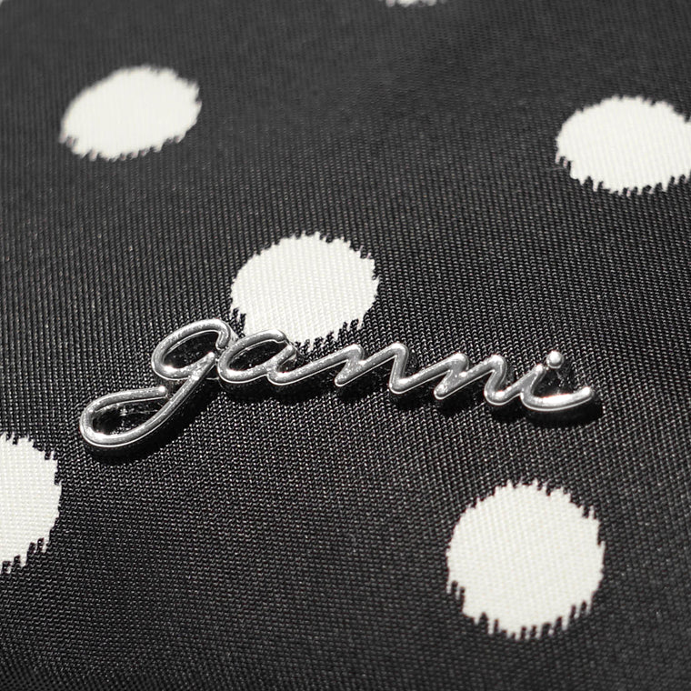 GANNI レディース ポーチ PRINTED BOU BUCKET POUCH WITH DOTS B3010068 BLACK ブラック 099