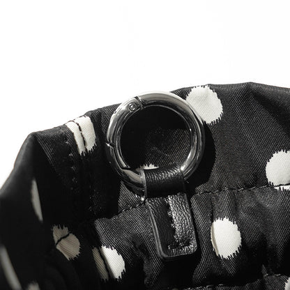GANNI レディース ポーチ PRINTED BOU BUCKET POUCH WITH DOTS B3010068 BLACK ブラック 099
