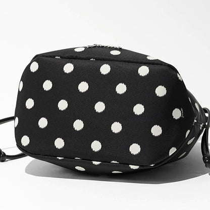 GANNI レディース ポーチ PRINTED BOU BUCKET POUCH WITH DOTS B3010068 BLACK ブラック 099