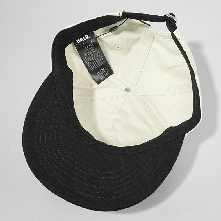 【SUMMER FINAL SALE】 BALR. メンズ レディース キャップ IDENTITY BASEBALL CAP B6110 1084 ライトベージュ ブラック LIGHT BEIGE JET BLACK