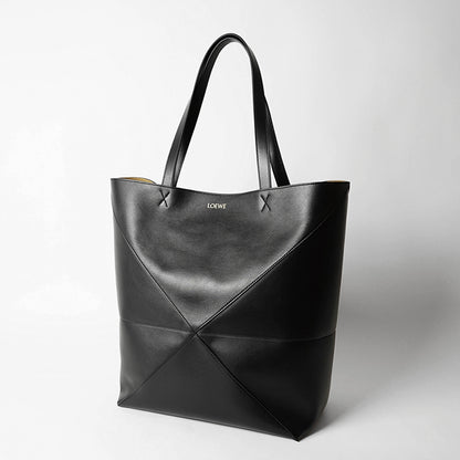LOEWE メンズ レディース トートバッグ XL PUZZLE FOLD TOTE B933Q18X01 BLACK ブラック 1100