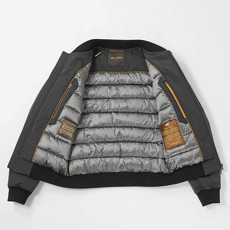 【2025AW FINAL CLEARANCE】 MooRER メンズ ダウンジャケット BADOERI D6 ブラック NERO ダークネイビー DARK BLU