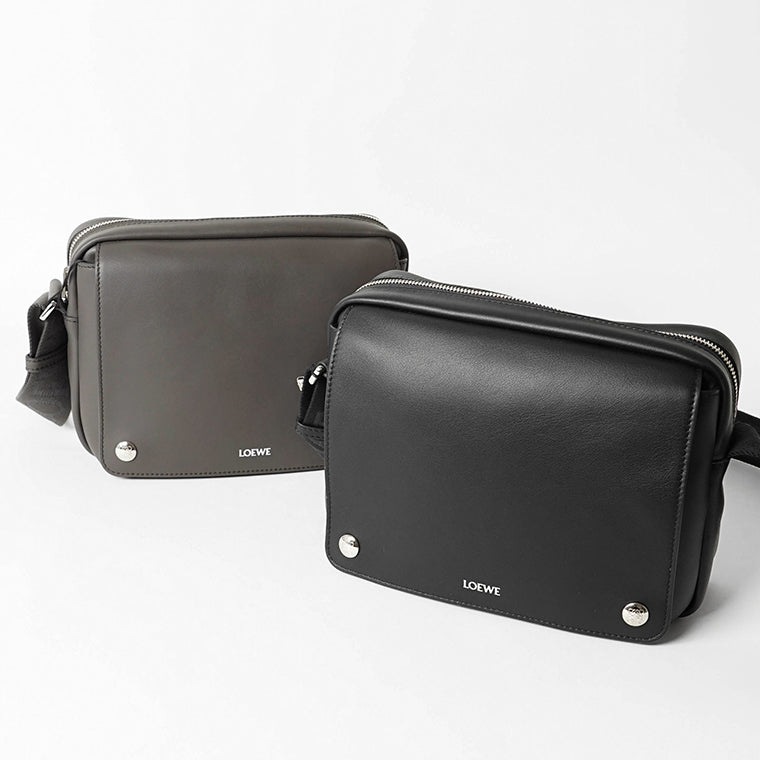 LOEWE メンズ ショルダーバッグ MEDIUM PEBBLE MESSENGER BAG BANBA73X03 2カラー