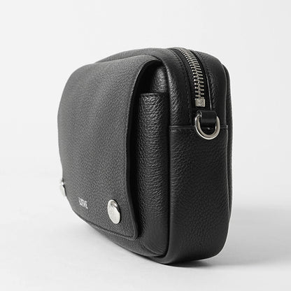 LOEWE メンズ ショルダーバッグ SMALL PEBBLE MESSENGER BAG BANBPCBX01 BLACK ブラック 1100