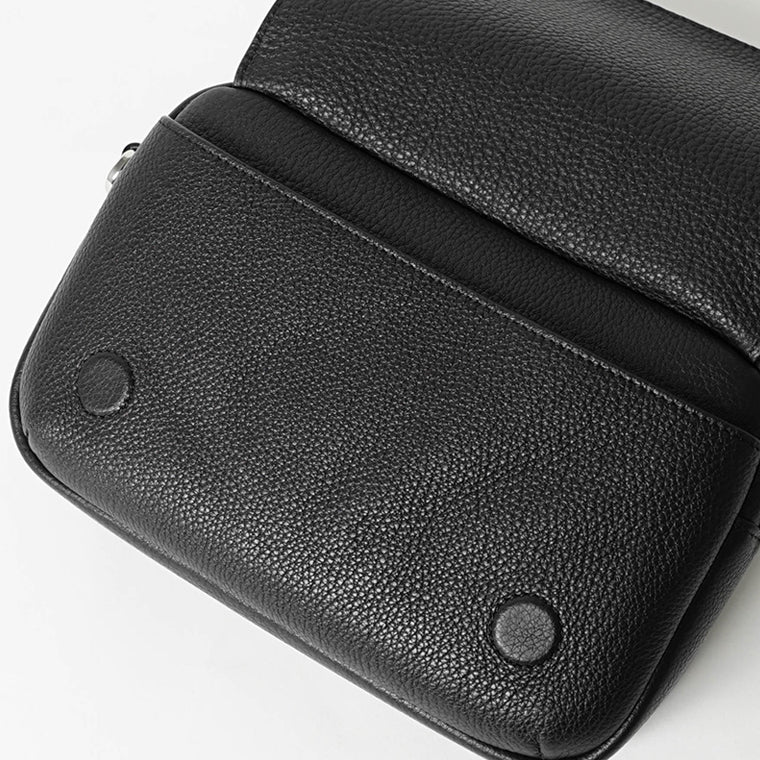 LOEWE メンズ ショルダーバッグ SMALL PEBBLE MESSENGER BAG BANBPCBX01 BLACK ブラック 1100