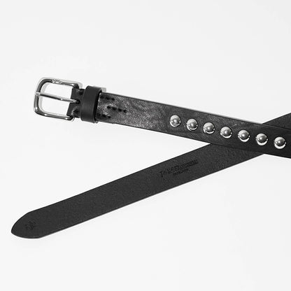 J&M DAVIDSON メンズ レディース ベルト DOME RIVETS BELT 25MM BDSD 1XX AN25 BLACK ブラック 999S