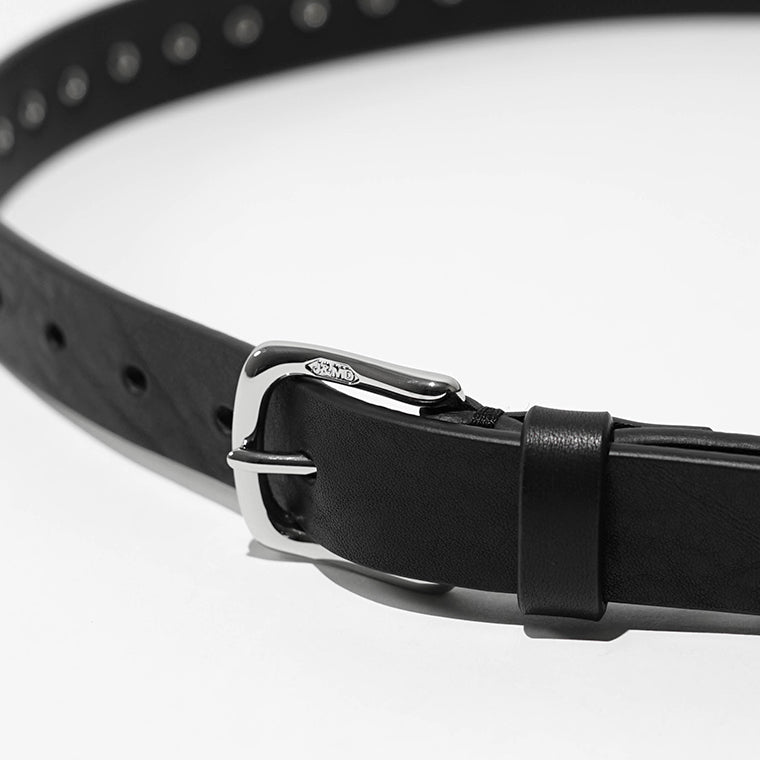 J&M DAVIDSON メンズ レディース ベルト DOME RIVETS BELT 25MM BDSD 1XX AN25 BLACK ブラック 999S