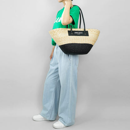 【SUMMER FINAL SALE】 JIMMY CHOO レディース トートバッグ BEACH BASKET TOTE M JXH 2カラー